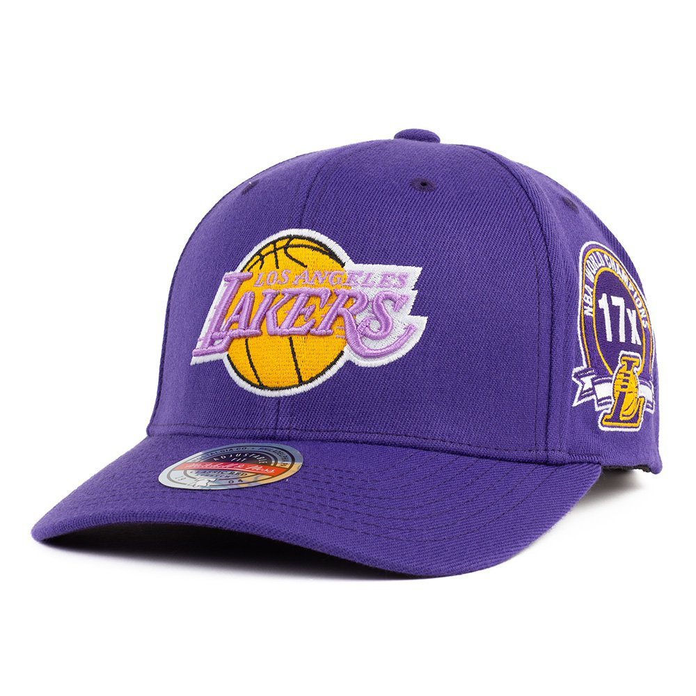 Mitchell & Ness - NBA HOME TOWN CLASSIC RED LOS ANGELES LAKERS CAP ...