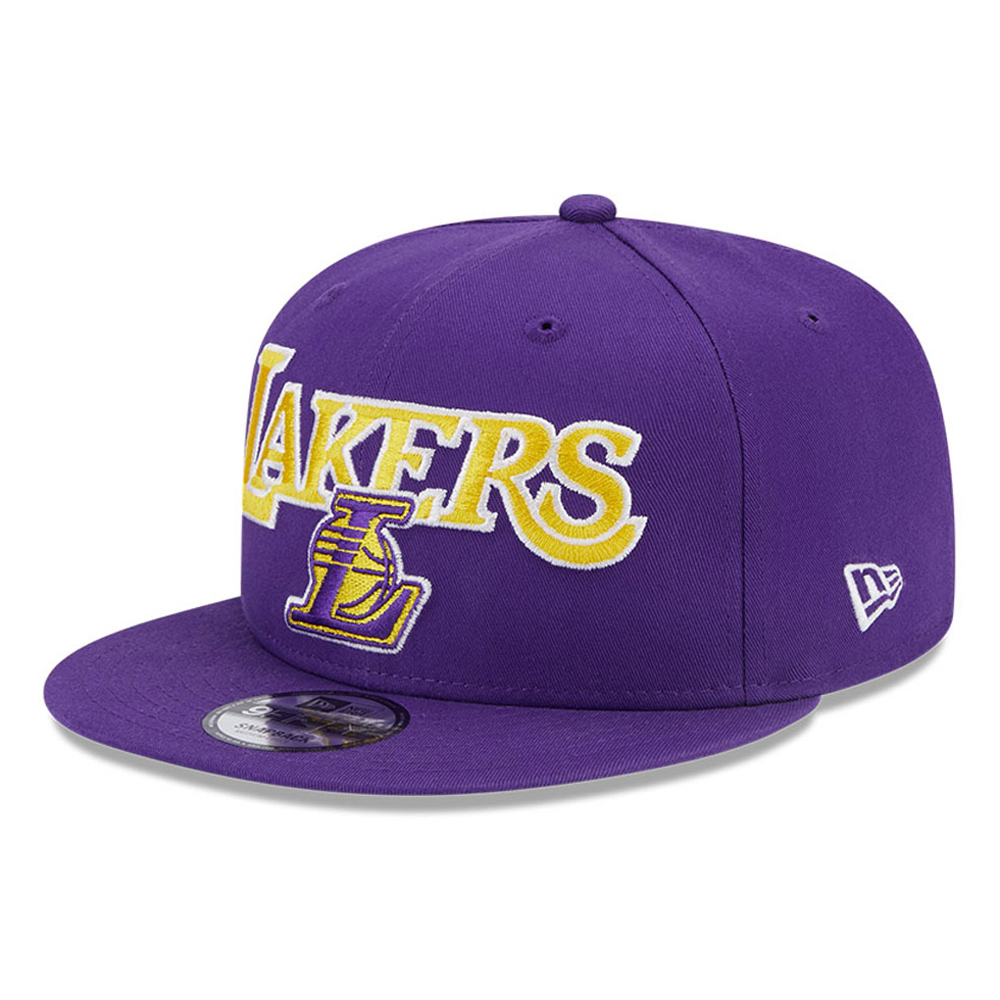 New Era - LOS ANGELES LAKERS NBA PATCH 9FIFTY SNAPBACK CAP 'PURPLE/GOLD ...