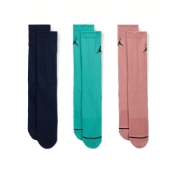 JORDAN EVERYDAY CREW SOCKS (3 PAIRS) 'MULTI-COLOUR'
