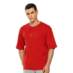 NBA CHICAGO BULLS CITY OVERSIZED T-SHIRT 'RED'