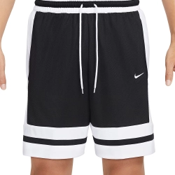 NIKE MEN'S DRI-FIT 8 INCHES BASKETBALL SHORTS 'BLACK/WHITE'