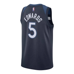 NIKE ANTHONY EDWARDS MINNESOTA TIMBERWOLVES ICON EDITION NBA SWINGMAN DRI-FIT JERSEY 'NAVY BLUE'