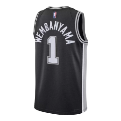 NIKE VICTOR WEMBANYAMA SAN ANTONIO SPURS ICON EDITION NBA SWINGMAN JERSEY 'BLACK'