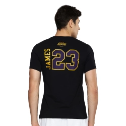NBA LEBRON JAMES LOS ANGELES LAKERS CLASSIC T-SHIRT 'BLACK'