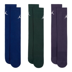 JORDAN EVERYDAY CREW SOCKS (3 PAIRS) 'MULTI-COLOUR'