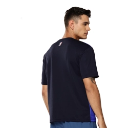 NBA GOLDEN STATE WARRIORS STRIPED OVERSIZED JERSEY 'BLACK/BLUE'