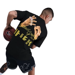 NIKE MEN'S MAX90 LEBRON UNCHARTED BASKETBALL T-SHIRT 'BLACK'