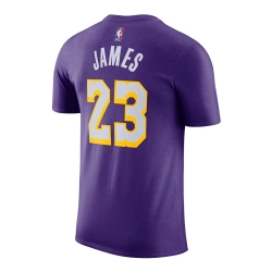 JORDAN LEBRON JAMES NBA LOS ANGELES LAKERS ESSENTIALS STATEMENT T-SHIRT 'PURPLE'