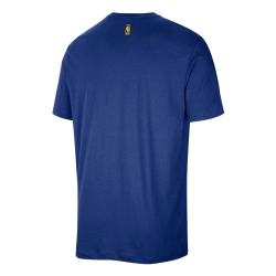NIKE MENS NBA GOLDEN STATE WARRIORS COURTSIDE SHORT SLEEVE T-SHIRT RUSH 'BLUE'