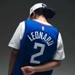 NIKE LA CLIPPERS KAWHI LEONARD DRI-FIT NBA SWINGMAN ICON EDITION 2022/23 JERSEY 'BLUE'