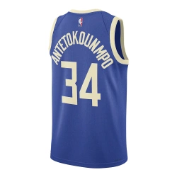 NIKE GIANNIS ANTETOKOUNMPO MILWAUKEE BUCKS 2024/25 CITY EDITION DRI-FIT NBA SWINGMAN JERSEY 'BLUE'