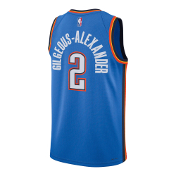 NIKE SHAI GILGEOUS-ALEXANDER OKLAHOMA CITY THUNDER ICON EDITION DRI-FIT NBA SWINGMAN JERSEY 'SIGNAL BLUE'