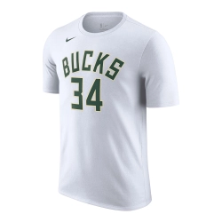 NIKE GIANNIS ANTETOKOUNMPO MILWAUKEE BUCKS NBA T-SHIRT 'WHITE'