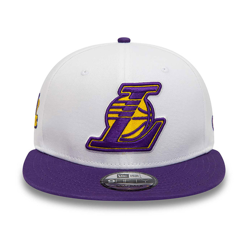 NEW ERA LOS ANGELES LAKERS CROWN PATCHES 9FIFTY SNAPBACK CAP 'WHITE'