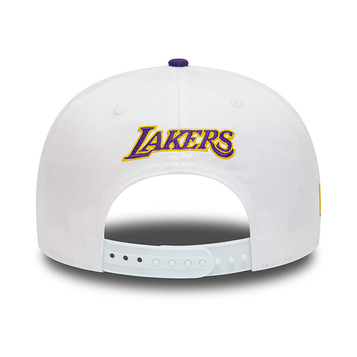 NEW ERA LOS ANGELES LAKERS CROWN PATCHES 9FIFTY SNAPBACK CAP 'WHITE'