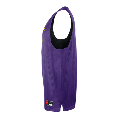NIKE LOS ANGELES LAKERS COURTSIDE NBA MESH REVERSIBLE PRACTICE JERSEY 'PURPLE'