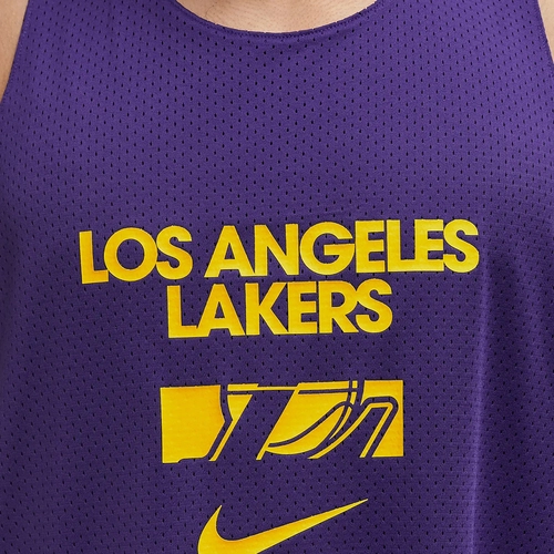 NIKE LOS ANGELES LAKERS COURTSIDE NBA MESH REVERSIBLE PRACTICE JERSEY 'PURPLE'
