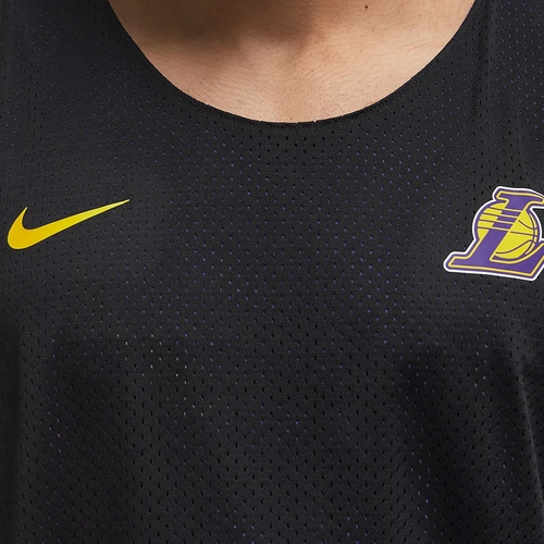 NIKE LOS ANGELES LAKERS COURTSIDE NBA MESH REVERSIBLE PRACTICE JERSEY 'PURPLE'