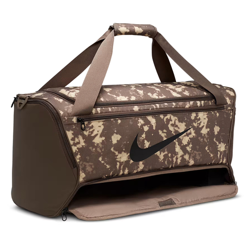 NIKE BRASILIA DUFFEL BAG MEDIUM 60 LITRES 'BROWN/IRON ORE'