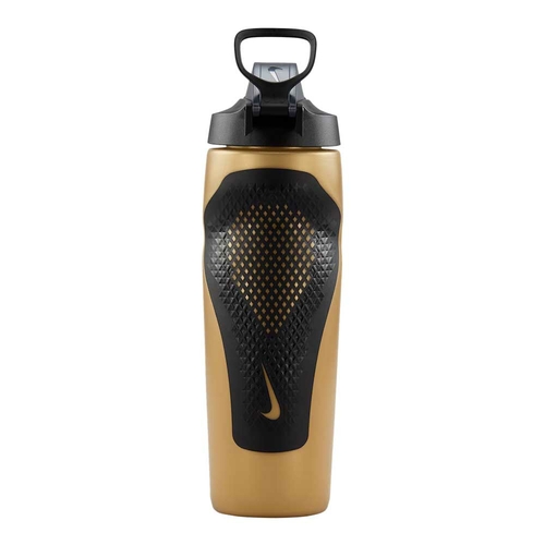 NIKE REFUEL BOTTLE LOCKING LID 710 ML 'METALLIC GOLD/BLACK/BLACK IRIDESCENT'
