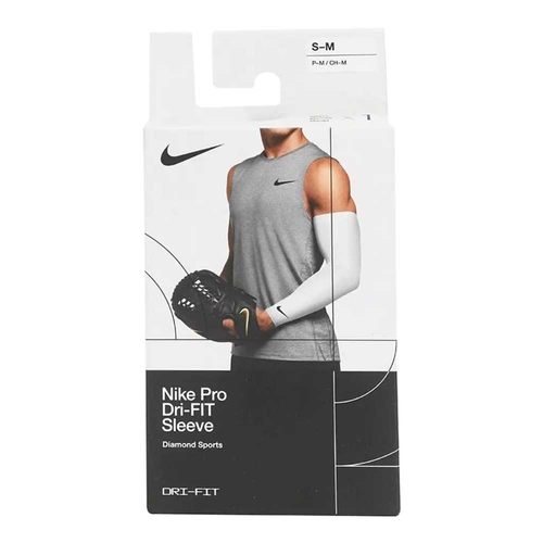 NIKE PRO DRI-FIT COMPRESSION ARM SLEEVE 'WHITE/BLACK'