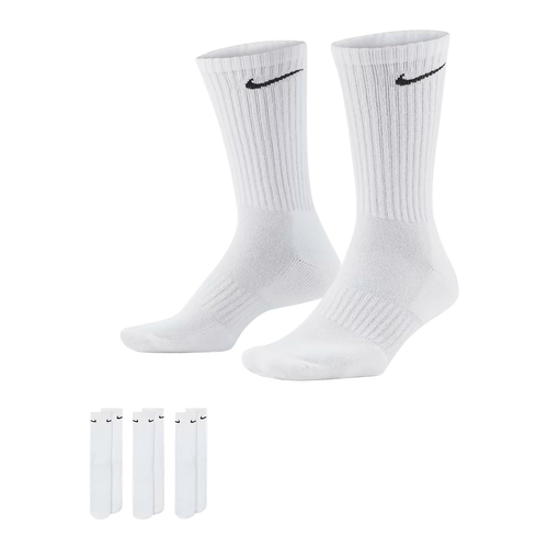 NIKE EVERYDAY CUSHIONED TRAINING CREW SOCKS (3 PAIRS) 'WHITE'