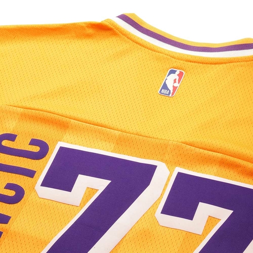 NBA LUKA DONCIC LOS ANGELES LAKERS VINTAGE FOOTBALL OVERSIZED JERSEY 'YELLOW'