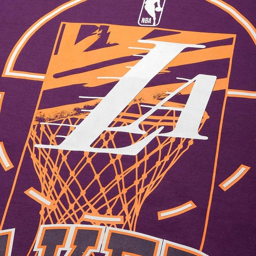 NBA LOS ANGELES LAKERS GRAPHIC OVERSIZED T-SHIRT 'PURPLE'