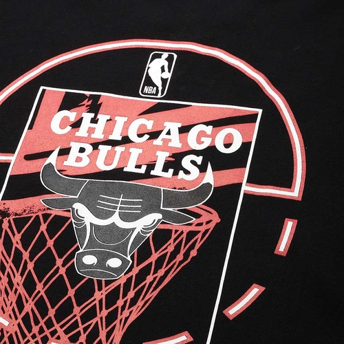 NBA CHICAGO BULLS GRAPHIC OVERSIZED T-SHIRT 'BLACK'