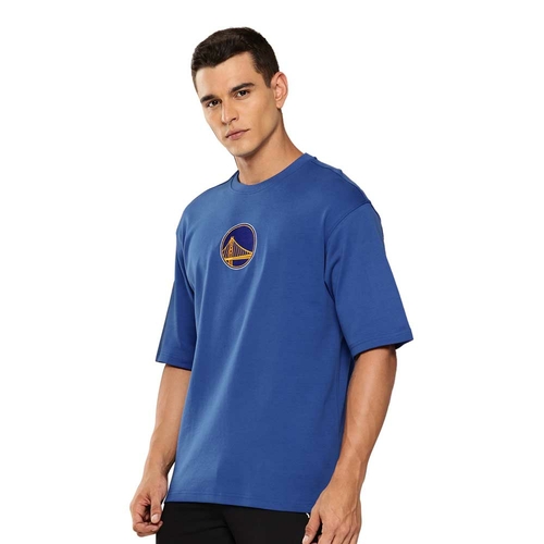 NBA GOLDEN STATE WARRIORS GRAPHIC OVERSIZED T-SHIRT 'BLUE'