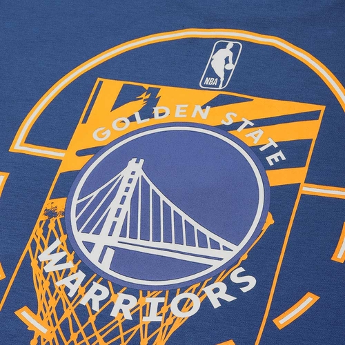 NBA GOLDEN STATE WARRIORS GRAPHIC OVERSIZED T-SHIRT 'BLUE'