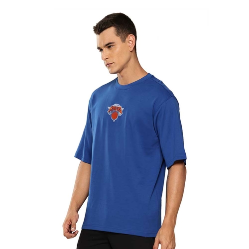 NBA NEW YORK KNICKS GRAPHIC OVERSIZED T-SHIRT 'BLUE'