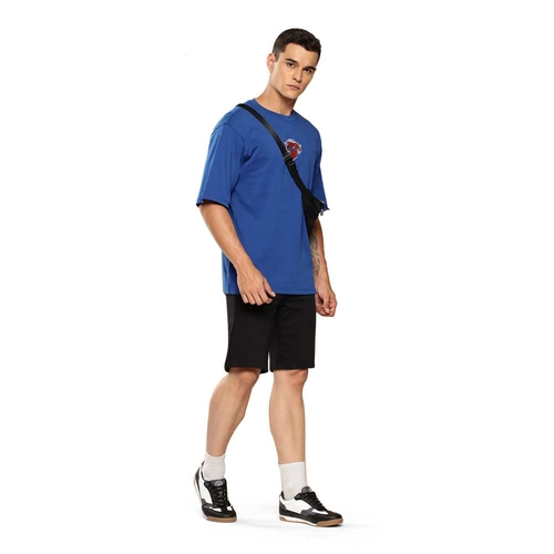 NBA NEW YORK KNICKS GRAPHIC OVERSIZED T-SHIRT 'BLUE'