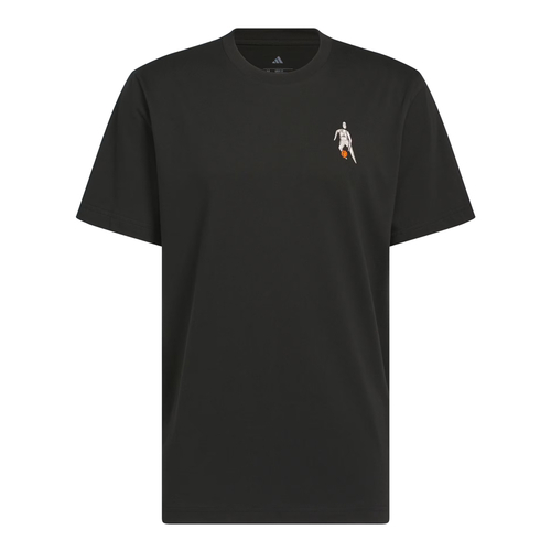 ADIDAS HOOPS FOR ALL GRAPHIC TEE 'BLACK'
