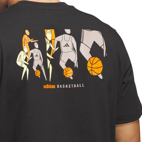 ADIDAS HOOPS FOR ALL GRAPHIC TEE 'BLACK'