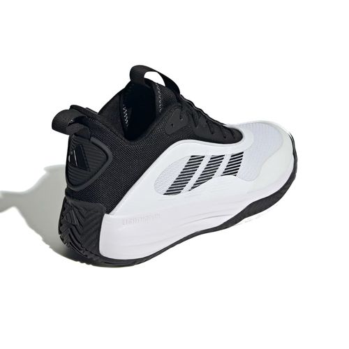 ADIDAS MEN'S OWN THE GAME 3.0 BASKETBALL SHOES 'CLOUD WHITE / CORE BLACK'