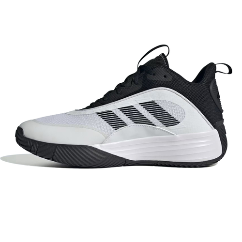 ADIDAS MEN'S OWN THE GAME 3.0 BASKETBALL SHOES 'CLOUD WHITE / CORE BLACK'