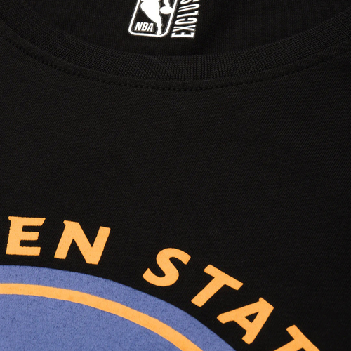 NBA:GOLDEN STATE WARRIORS CLASSIC CREST T-SHIRT-BLACK