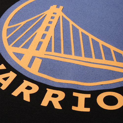 NBA:GOLDEN STATE WARRIORS CLASSIC CREST T-SHIRT-BLACK