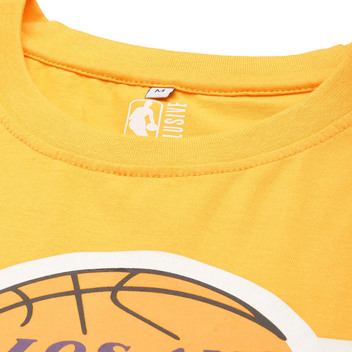NBA: LOS ANGELES LAKERS CLASSIC CREST T-SHIRT-YELLOW
