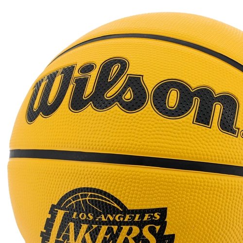 WILSON NBA TEAM TRIBUTE SOLID LOS ANGELES LAKERS SIZE 7 BASKETBALL 'YELLOW'