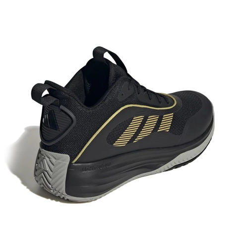 ADIDAS MEN'S BASKETBALL OWN THE GAME 3 SHOES 'CORE BLACK / GOLD METALLIC / MGH SOLID GREY'