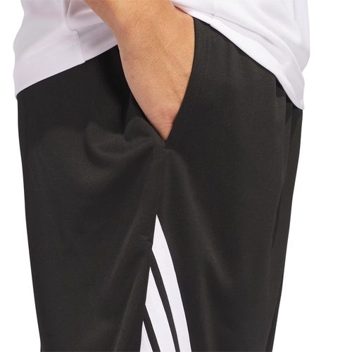 ADIDAS MEN'S LEGENDS 3-STRIPES BASKETBALL SHORTS 'BLACK / WHITE'