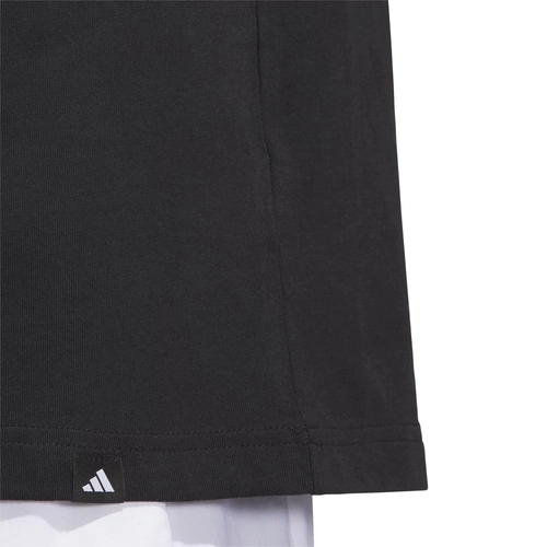 ADIDAS MEN'S BASKETBALL EMBLEM GRAPHIC TEE 'BLACK'