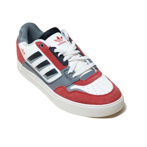 ADIDAS DROP STEP LOW 2.0 SHOE 'WHITE/GRETHR/COLRED'
