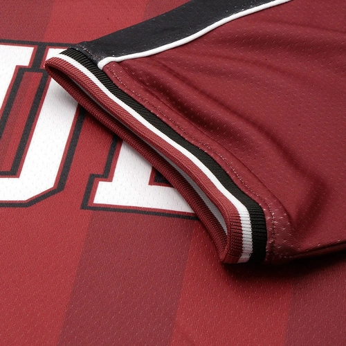 NBA: CHICAGO BULLS VINTAGE OVERSIZED POLO T-SHIRT 'MAROON'