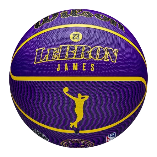 WILSON NBA PLAYER ICON OUTDOOR BASKETBALL LEBRON JAMES 'PURPLE'
