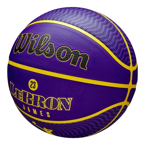 WILSON NBA PLAYER ICON OUTDOOR BASKETBALL LEBRON JAMES 'PURPLE'
