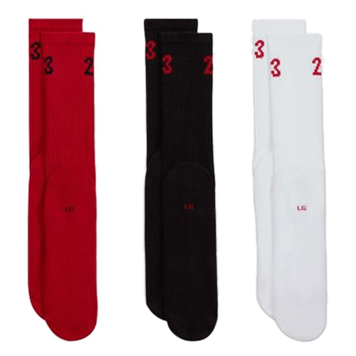 NIKE JORDAN ESSENTIALS CREW SOCKS (3 PAIRS) 'MULTICOLOR'
