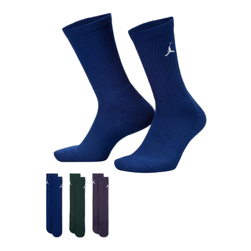 JORDAN EVERYDAY CREW SOCKS (3 PAIRS) 'MULTI-COLOUR'